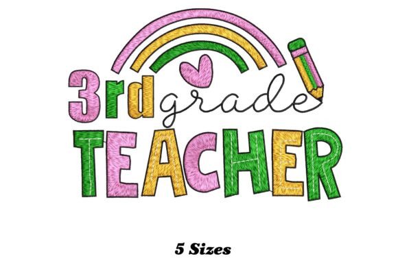 3rd Grade Teacher Embroidery Design Review