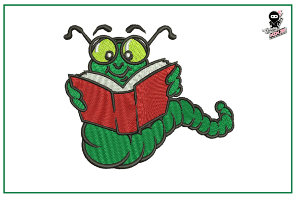 Caterpillar with Book Embroidery Review